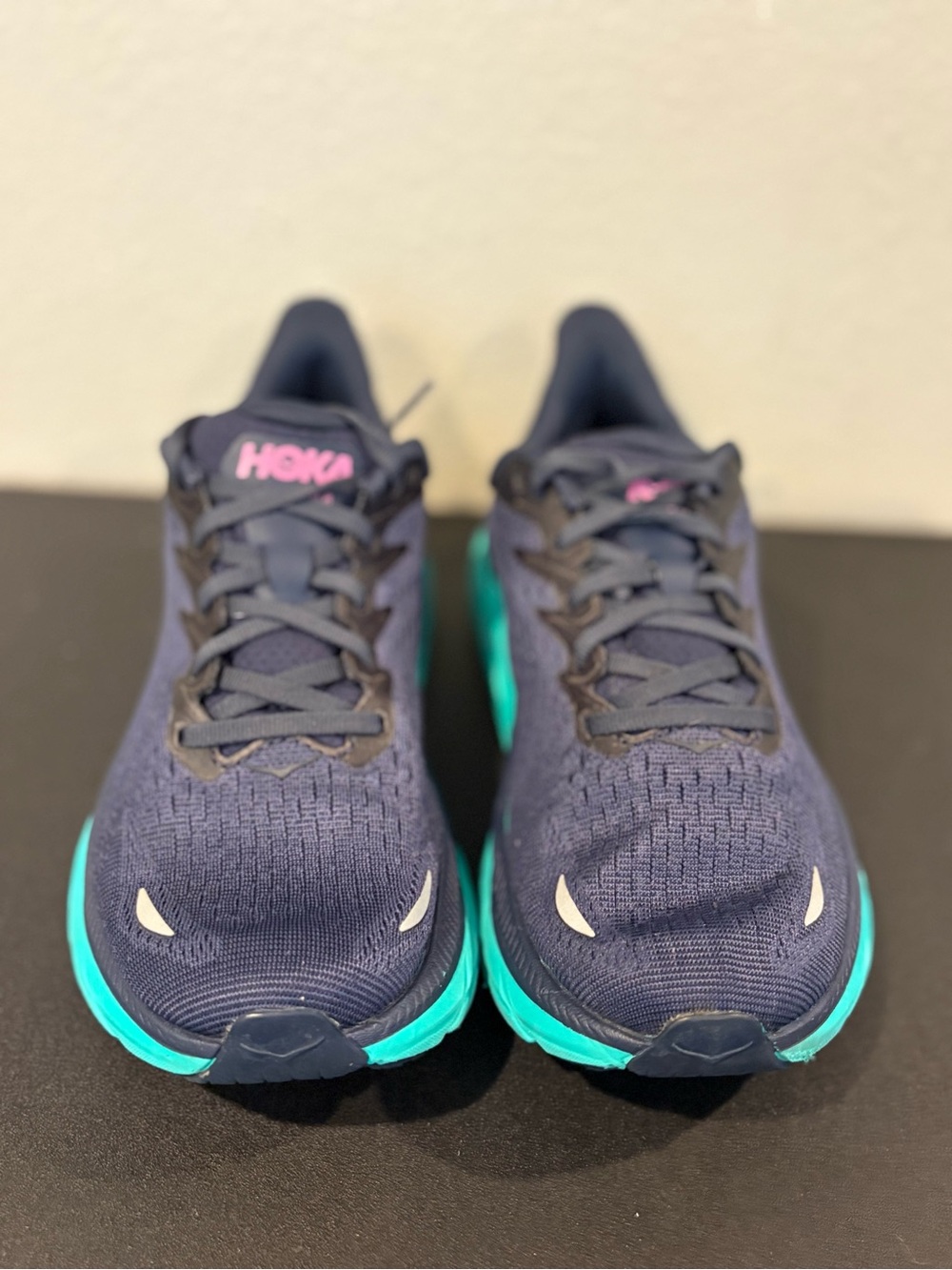 Hoka One One Clifton 8 Wide Athletic Sneaker Shoes Outer Space Women’s Sz 7 D - Picture 4 of 10